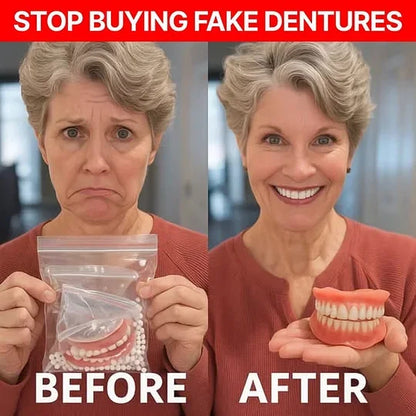 🔥🔥🔥Ends Today: 70% OFF!🦷OPAARI™ Custom-Fit Full Functional Dentures Make you more confident
