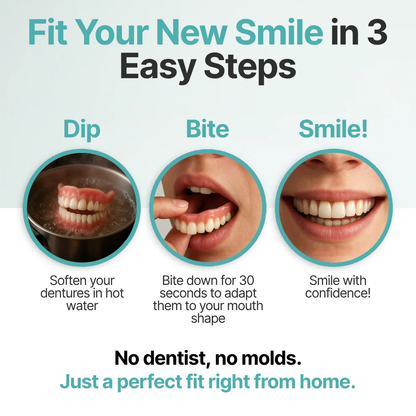 🔥🔥🔥Ends Today: 70% OFF!🦷OPAARI™ Custom-Fit Full Functional Dentures Make you more confident