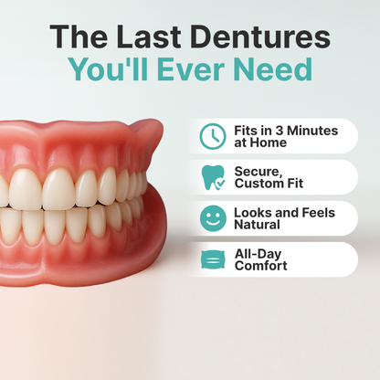 🔥🔥🔥Ends Today: 70% OFF!🦷OPAARI™ Custom-Fit Full Functional Dentures Make you more confident